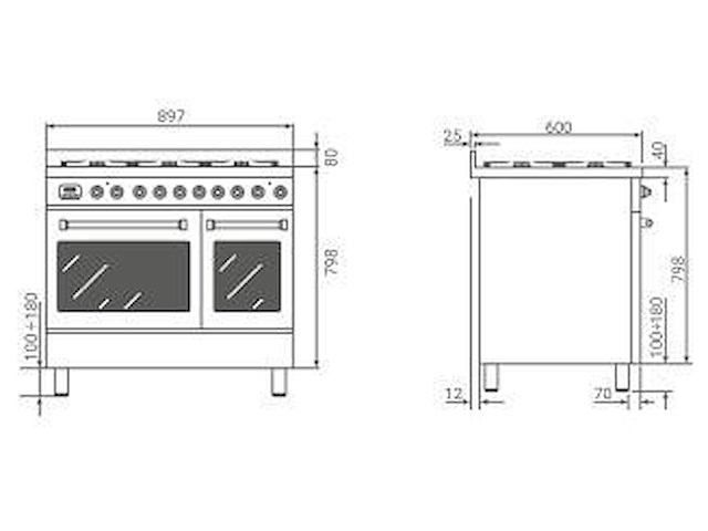 Boretti mlg96dzwbe milano - afbeelding 3 van  4