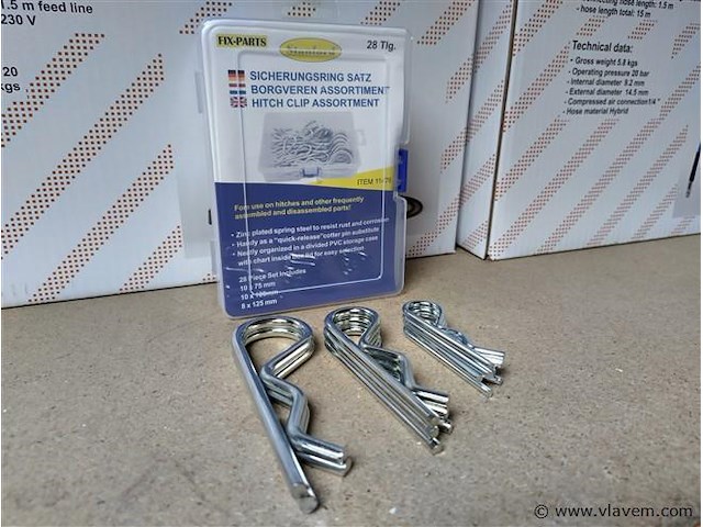 Borgclips en borgverenset 228 delig - afbeelding 10 van  15