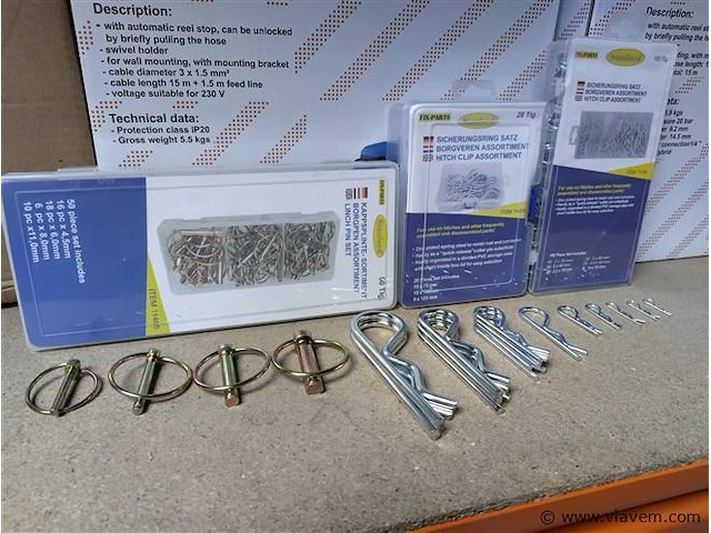 Borgclips en borgverenset 228 delig - afbeelding 1 van  15