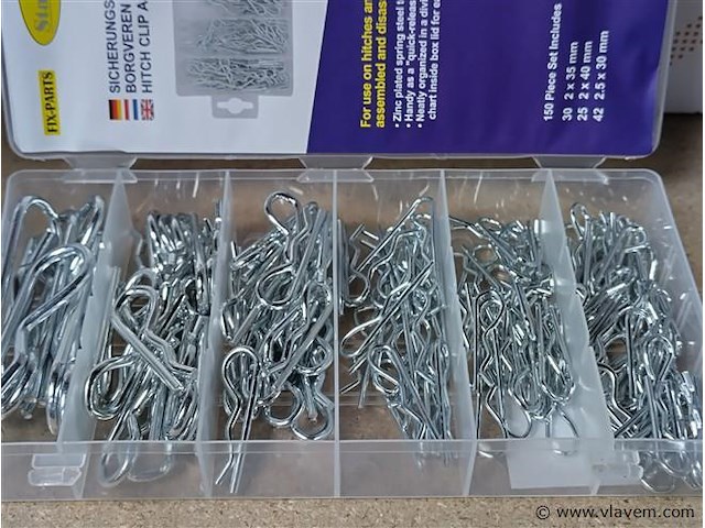 Borgclips en borgverenset 228 delig - afbeelding 7 van  15