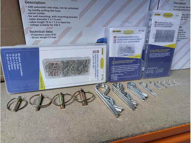 Borgclips en borgverenset 228 delig - afbeelding 1 van  4