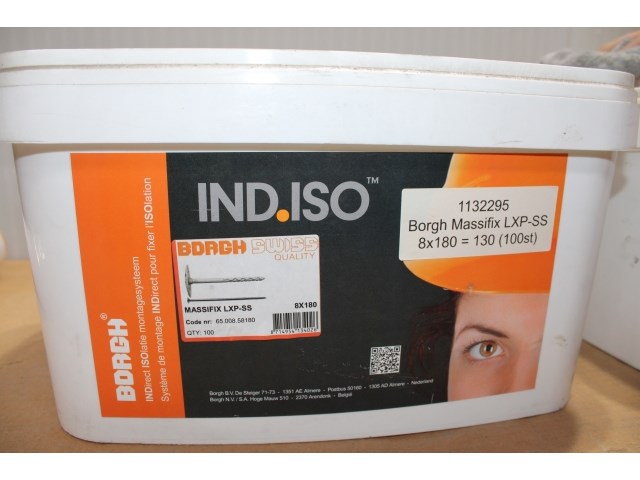 Borgh massifix lxp-ss 8x180 = 130 (100 st) + borgh massifix lxp-ss 8x140 = 90 (200 st) - afbeelding 1 van  3