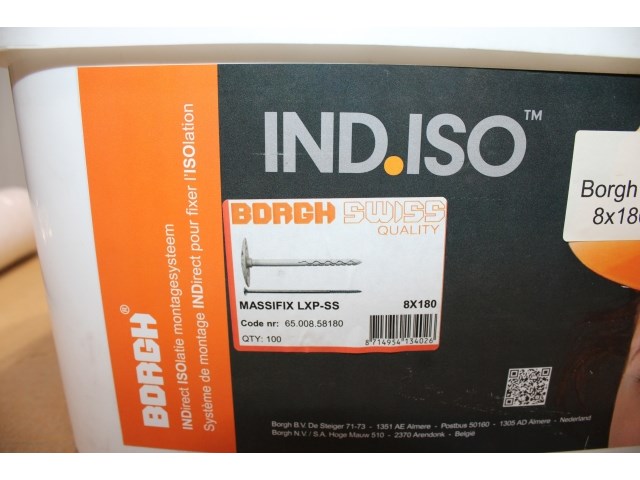 Borgh massifix lxp-ss 8x180 = 130 (100 st) + borgh massifix lxp-ss 8x140 = 90 (200 st) - afbeelding 2 van  3