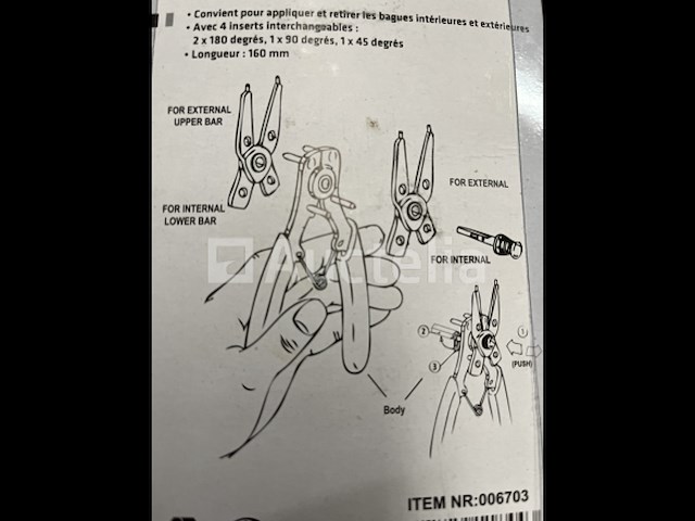 Borgveertang met extra bekken - afbeelding 2 van  4