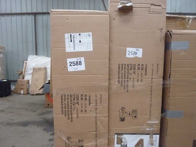 Borstbed 160x200cm natuurlijk hout effect - afbeelding 9 van  9