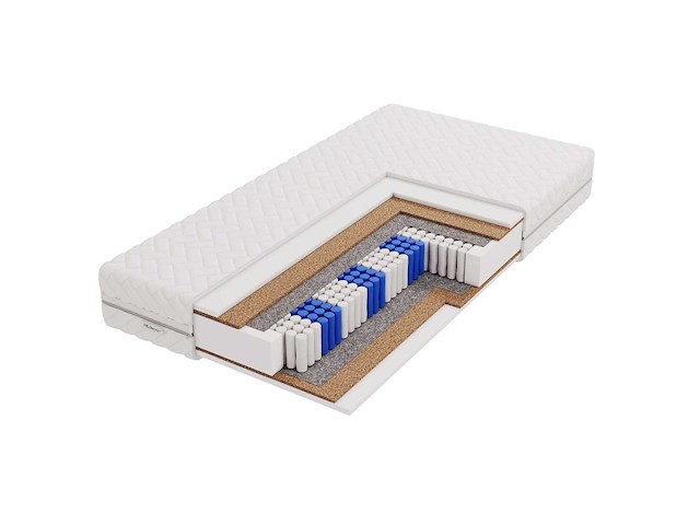 Borstbed 200 x 200 - met matras - donkergrijs fluweel - afbeelding 6 van  7