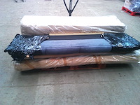 Borstbed 200 x 200 - met matras - donkergrijs fluweel - afbeelding 7 van  7