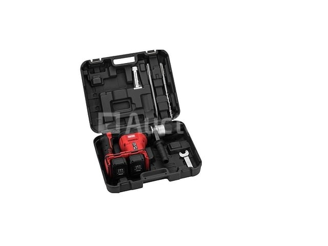 Borstelloze accuboormachine met 2 x 4 ah batterijen + kraft&dele-lader - afbeelding 2 van  4