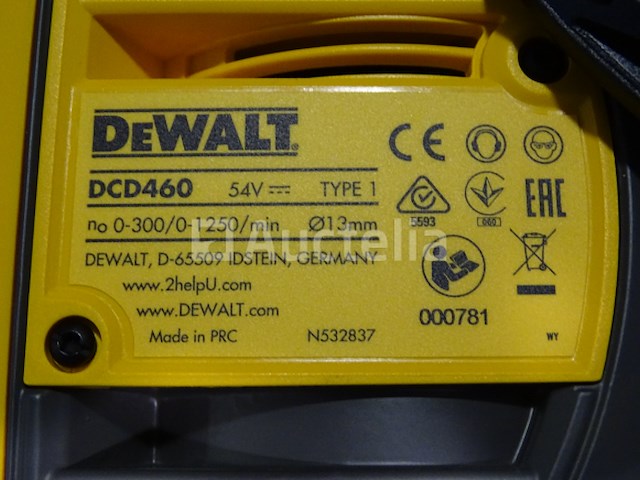 Borstelloze hoekboor in je dewalt dcd460nt-xj systainer - afbeelding 4 van  5