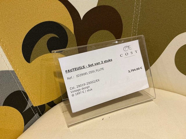 Bosal retro fauteuil (2x) - afbeelding 6 van  8