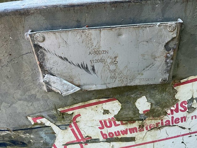 Boscaro a-50dzn 300l kraanbak - puinbak - afbeelding 4 van  4