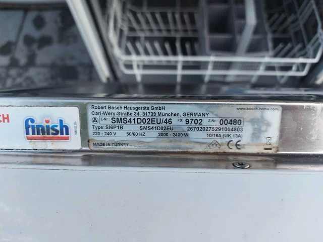 Bosch - sms41d02eu - vaatwasser - afbeelding 3 van  4