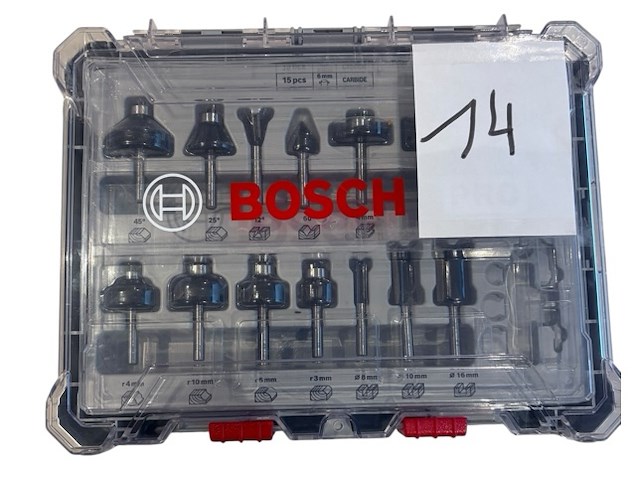 Bosch 15-delige frezenset - afbeelding 1 van  3