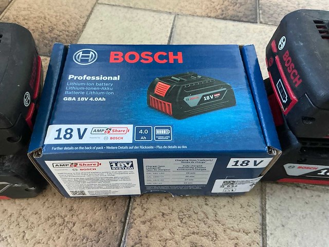 Bosch 18v accu (5x) - afbeelding 4 van  4