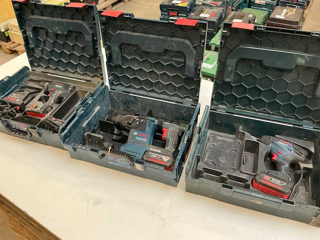 Bosch accugereedschap (3x) - afbeelding 1 van  9