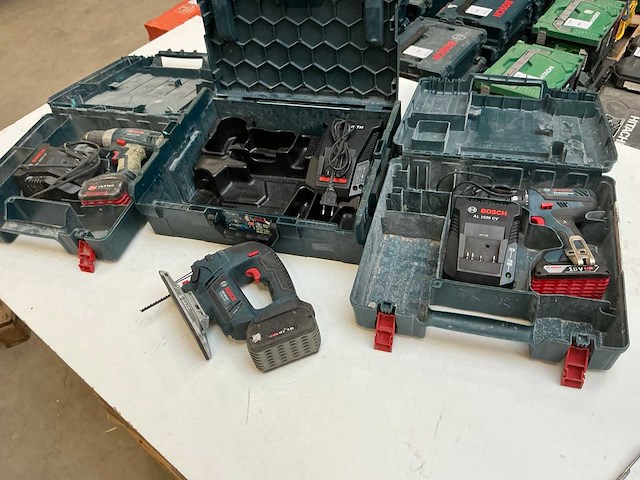 Bosch accugereedschap (3x) - afbeelding 1 van  9