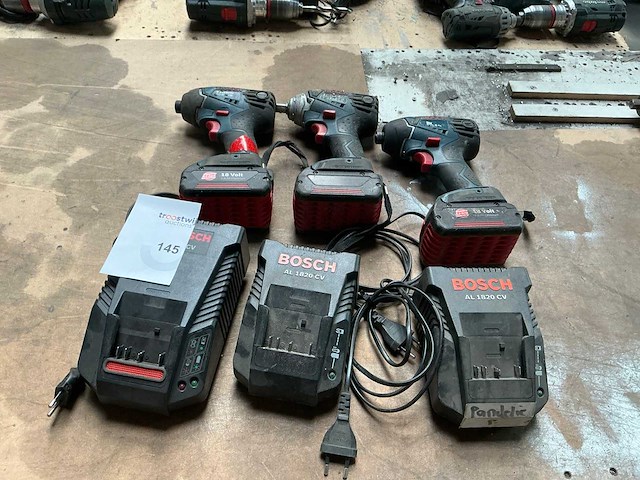 Bosch accugereedschappen (3x) - afbeelding 1 van  9