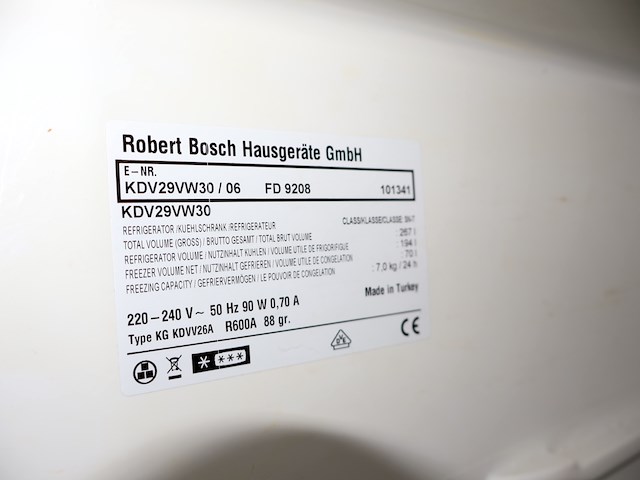 Bosch combo koelkast/diepvries - afbeelding 7 van  7