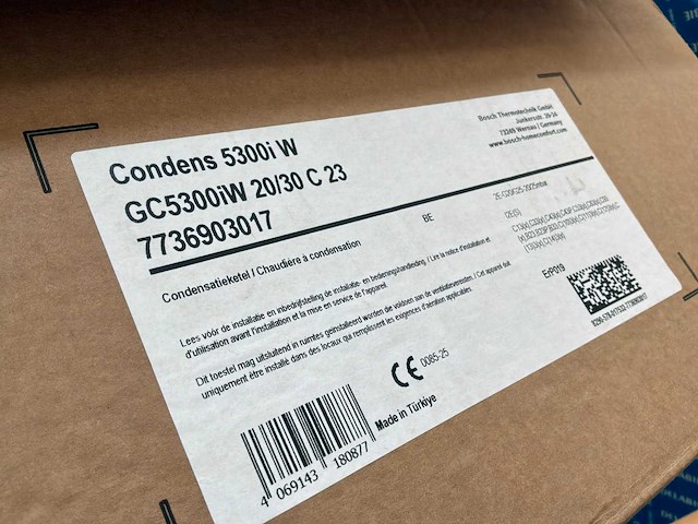Bosch condens 5300iw hoog rendement cv-ketel - afbeelding 2 van  3