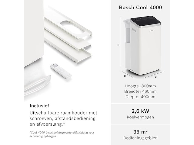 Bosch cool 4000 3-in-1 airconditioning - afbeelding 2 van  8