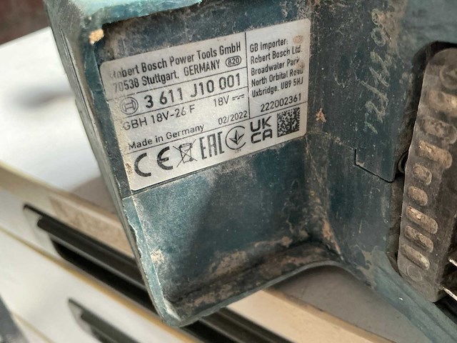 Bosch gbh 18v-26f boormachine - afbeelding 7 van  7