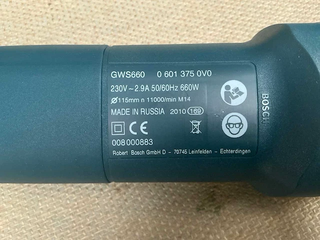 Bosch gbh 2-26 dre / gws 660 boormachine en haakse slijpmolen - afbeelding 11 van  11