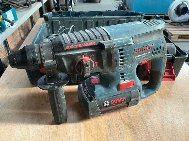 Bosch gbh 36 v-li accu boor/breekhamer - afbeelding 1 van  5