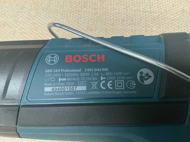 Bosch gds 18 e slagmoersleutel - afbeelding 6 van  6