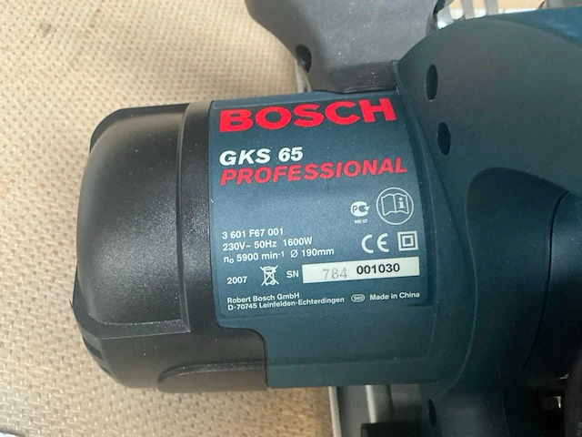 Bosch gks 65 cirkelzaagmachine - afbeelding 5 van  10