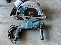 Bosch gks 85 + gbh 2600 afkortzaag + boormachine (2x) - afbeelding 1 van  5