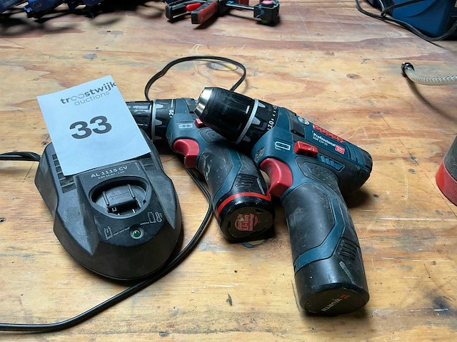 Bosch gras 12v-15 boormachine (2x) - afbeelding 2 van  4