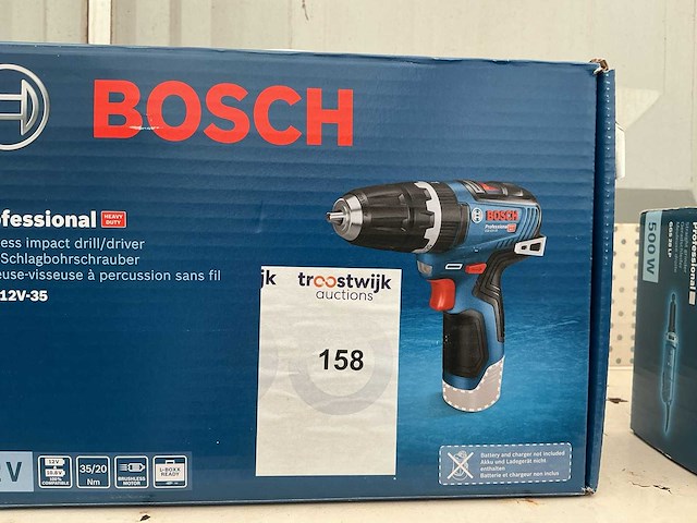 Bosch gsb 12 v-35 accu schroefmachine - afbeelding 1 van  2