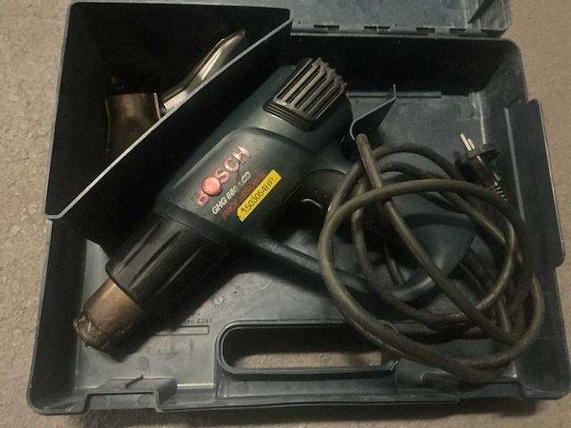 Bosch gsb21-2 rct / ghg 660 lcd boormachine / warmelucht blazer - afbeelding 5 van  6