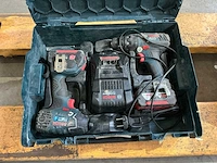 Bosch gsr 18 v-li accu gereedschap (2x)