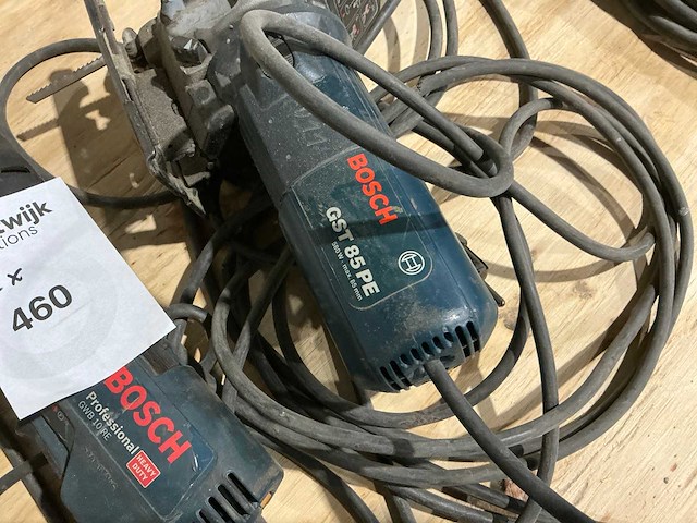Bosch gst 85 pe decoupeerzaag + bosch gwb 10 re haakse boormachine - afbeelding 4 van  9