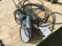 Bosch gws 14-125 schuurmachine + bosch gwb 10 re haakse boormachine - afbeelding 1 van  6