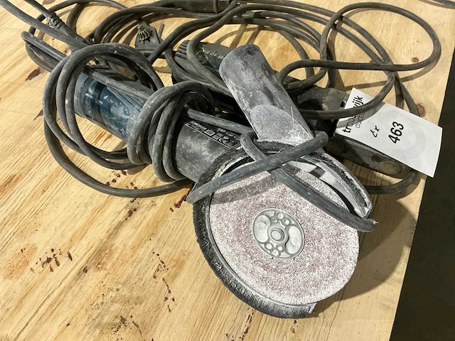 Bosch gws 14-125 schuurmachine + bosch gwb 10 re haakse boormachine - afbeelding 2 van  6