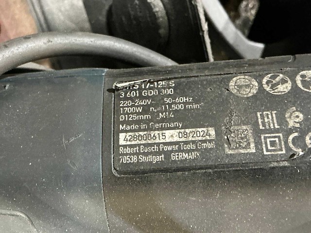 Bosch gws 17-125s haakse slijpmachine - afbeelding 3 van  3
