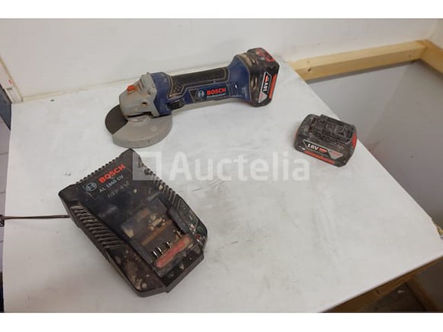 Bosch gws 18-125 v-li accu-aangedreven haakse slijpmachine - afbeelding 1 van  8