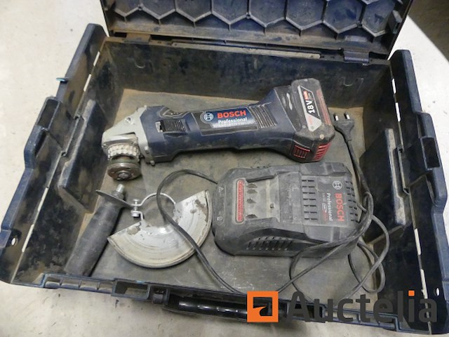 Bosch gws 18-125 v-li op accu - afbeelding 5 van  7