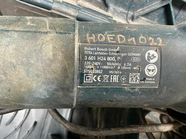 Bosch gws1400 haakse slijpmachine - afbeelding 3 van  4