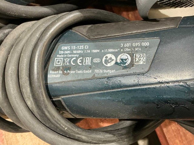 Bosch gws17-125s/gws15-125ci haakse slijpmachine - afbeelding 4 van  4