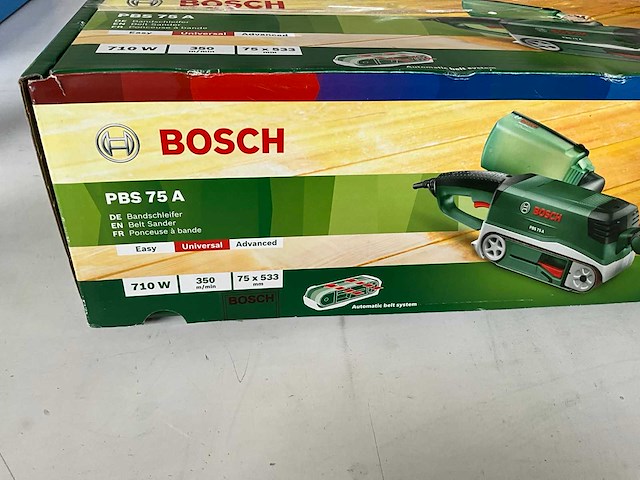 Bosch pbs 75 a bandschuurmachine 710 w - afbeelding 2 van  6