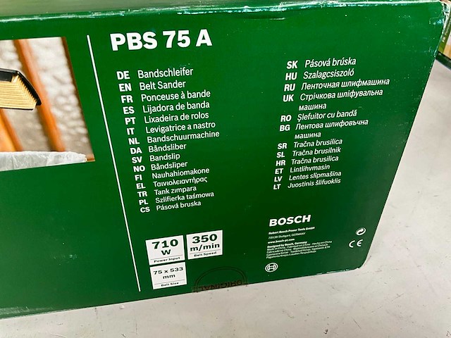 Bosch pbs 75 a bandschuurmachine 710 w - afbeelding 6 van  6