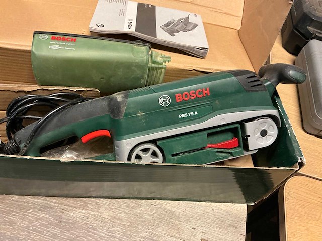 Bosch pbs 75 a bandschuurmachine - afbeelding 2 van  5