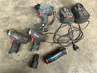 Bosch professional divers accugereedschap (4x) - afbeelding 1 van  2