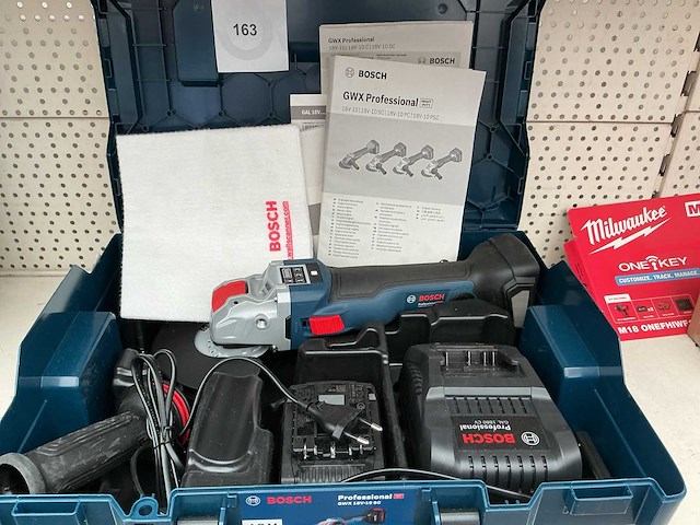 Bosch professional gwx 18v-10 sc accu haakseslijpmachiene - afbeelding 1 van  1
