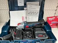 Bosch professional gwx 18v-10 sc accu haakseslijpmachiene - afbeelding 1 van  1
