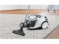 Bosch serie 6 zakloze stofzuiger bgc41lsil 1l 600w 240v 69db hepa metal white