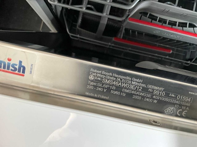 Bosch sms46aw03e/12 vaatwasser - afbeelding 4 van  5